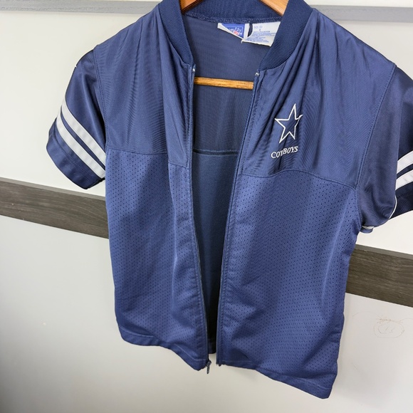 TEAM NFL COWBOYS BY SPORTONICS kids t-short full zipper embroidered logo size 8 - Picture 5 of 11